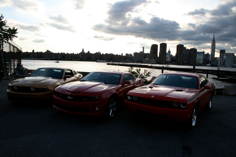 Illustration for article titled Muscle Car Wars: Camaro vs. Challenger vs. Mustang